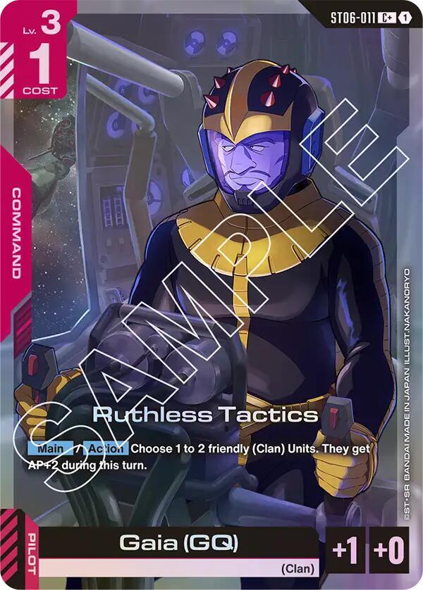 Ruthless Tactics ST06-011 C+ Gundam card