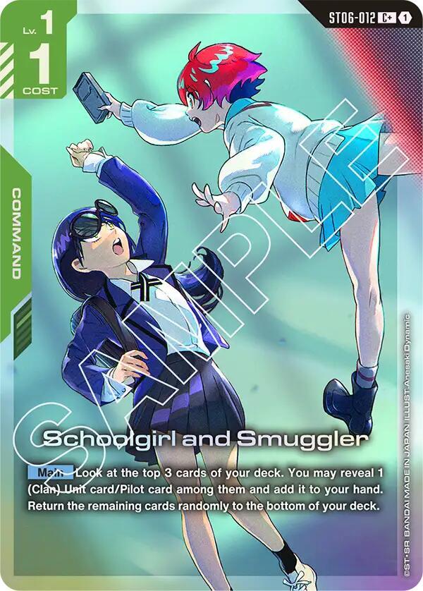 Schoolgirl and Smuggler ST06-012 C+ Gundam card