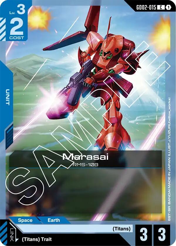 Marasai GD02-015 Gundam card