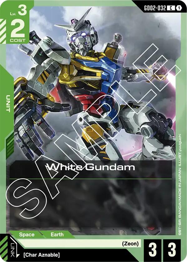 White Gundam GD02-032 Gundam card