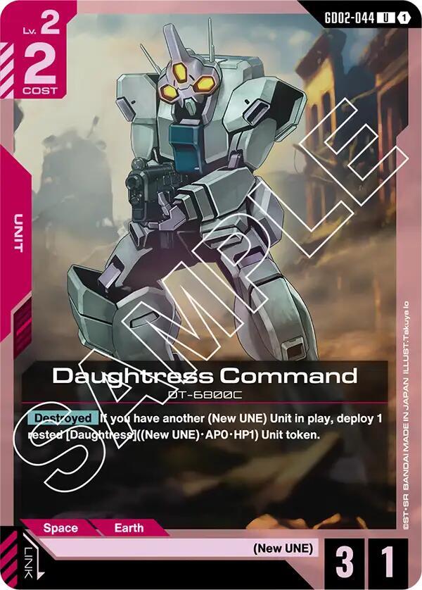 Daughtress Command GD02-044 Gundam card