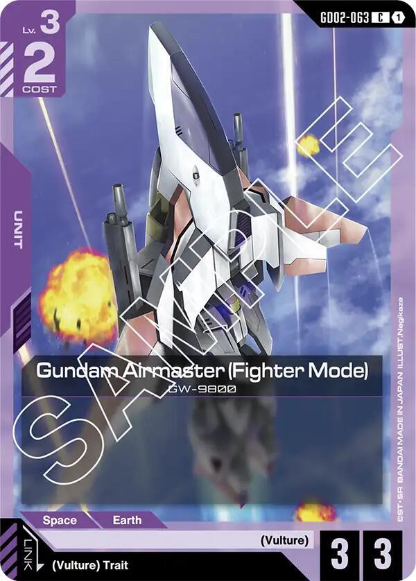 Gundam Airmaster (Fighter Mode) GD02-063 Gundam card