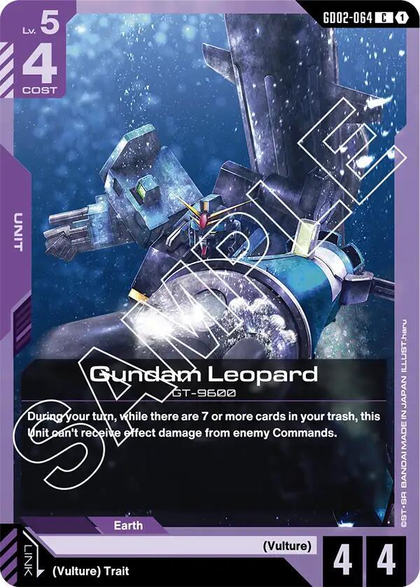 Gundam Leopard GD02-064 Gundam card
