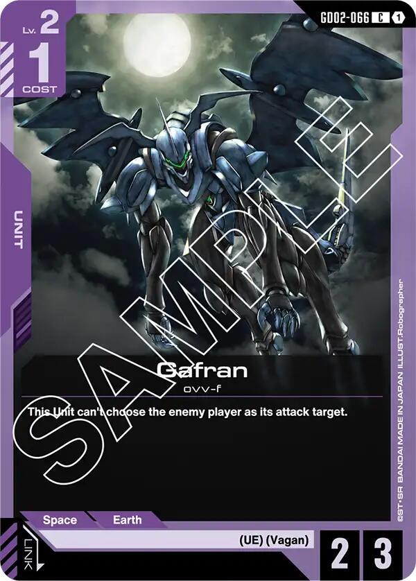 Gafran GD02-066 Gundam card