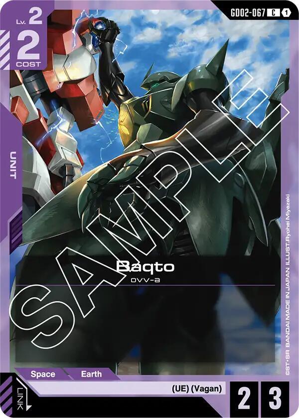 Baqto GD02-067 Gundam card