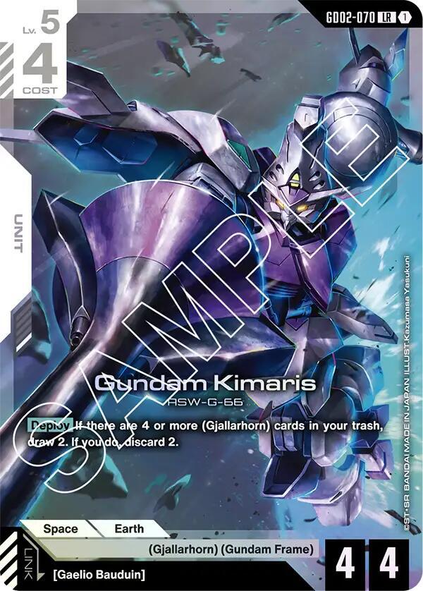 Gundam Kimaris GD02-070 Gundam card
