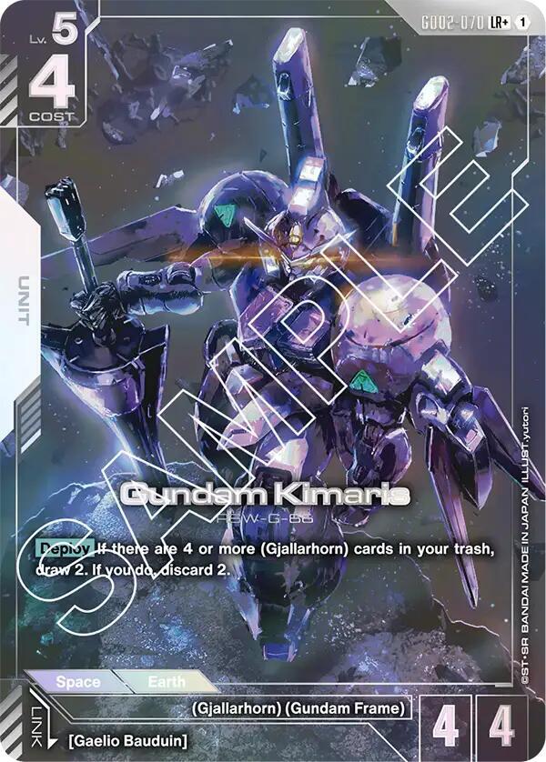 Gundam Kimaris GD02-070 LR+ Gundam card
