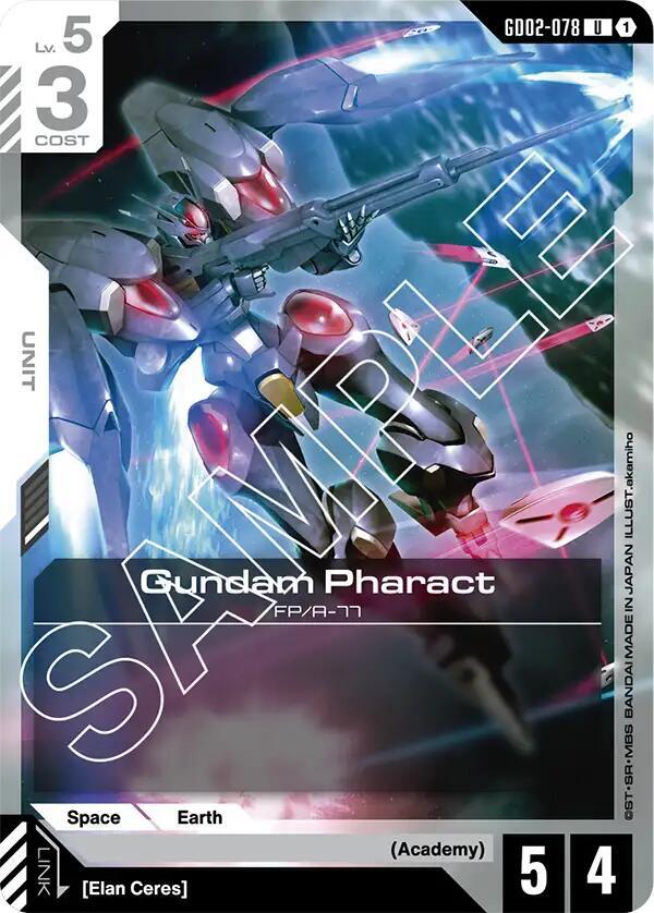 Gundam Pharact GD02-078 Gundam card