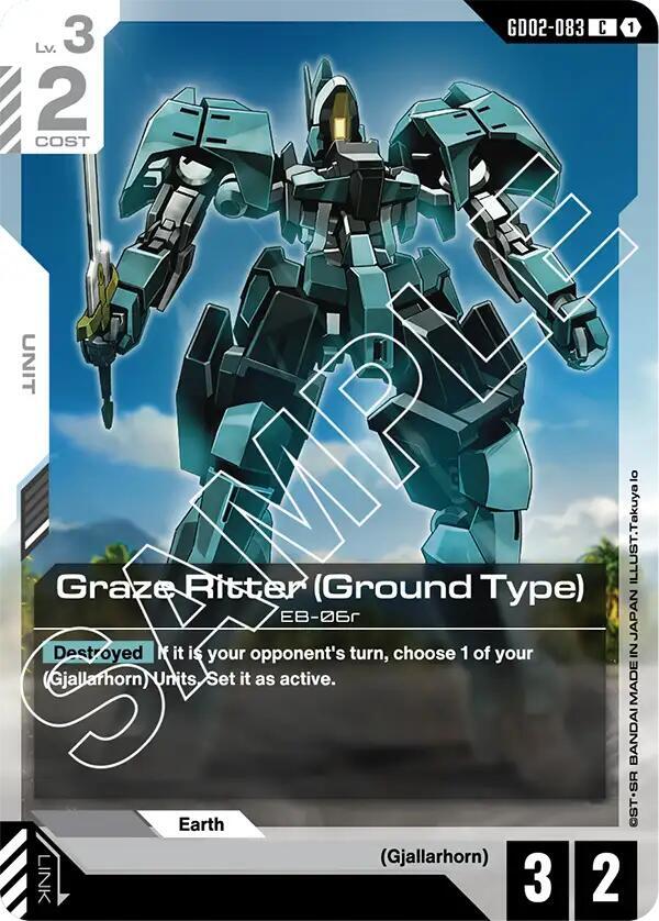 Graze Ritter (Ground Type) GD02-083 Gundam card