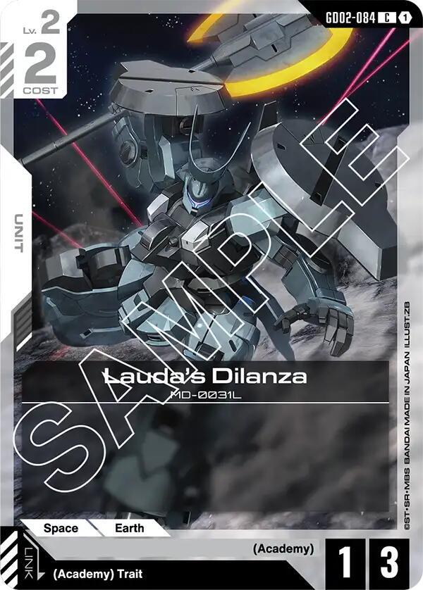 Lauda's Dilanza GD02-084 Gundam card