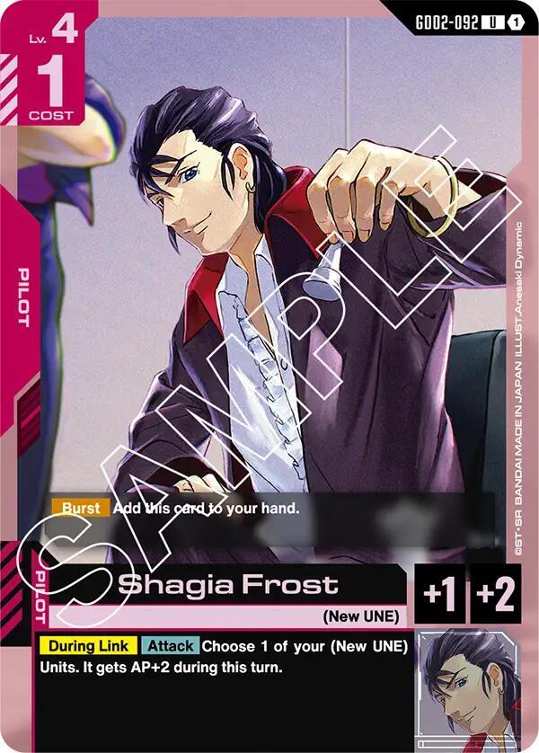 Shagia Frost GD02-092 Gundam card