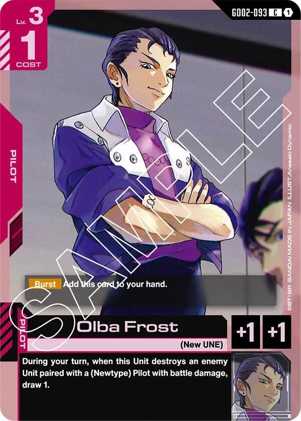 Olba Frost GD02-093 Gundam card
