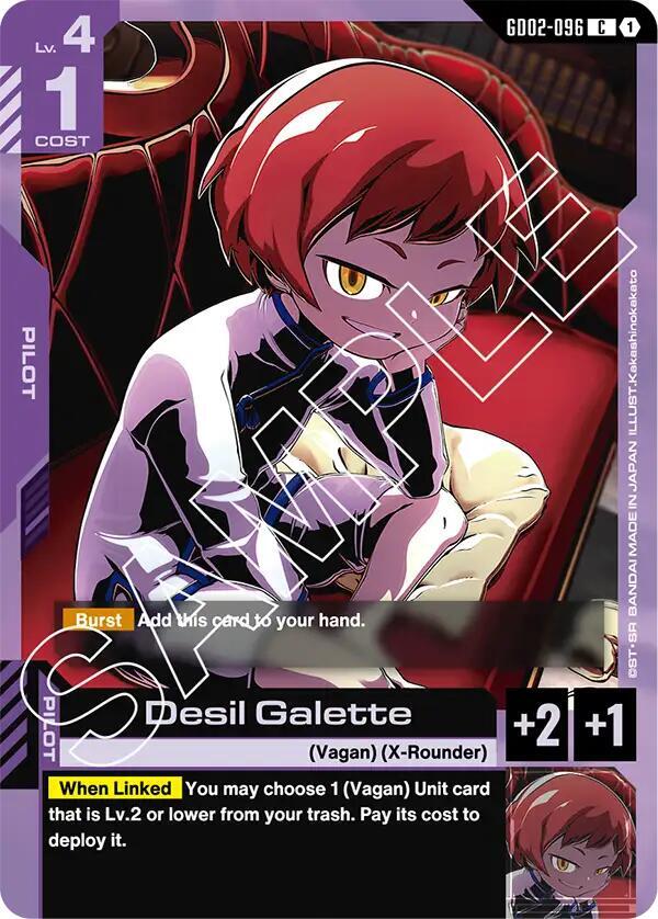 Desil Galette GD02-096 Gundam card