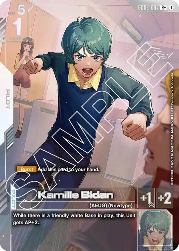Kamille Bidan GD02-097 R+ Gundam card