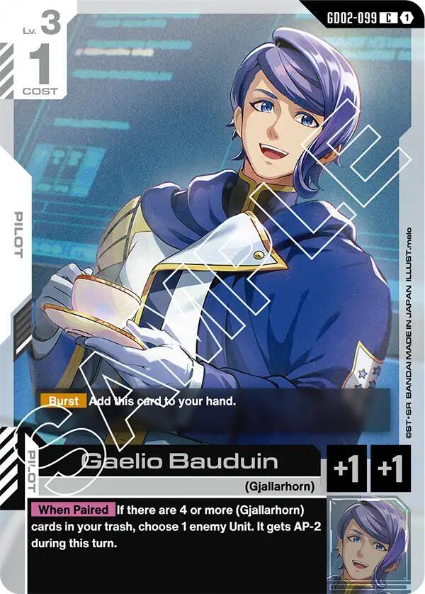 Gaelio Bauduin GD02-099 Gundam card