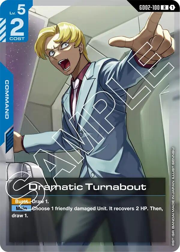 Dramatic Turnabout GD02-100 Gundam card