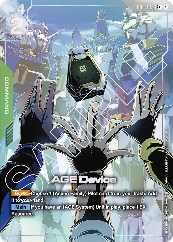 AGE Device GD02-103 R+ Gundam card