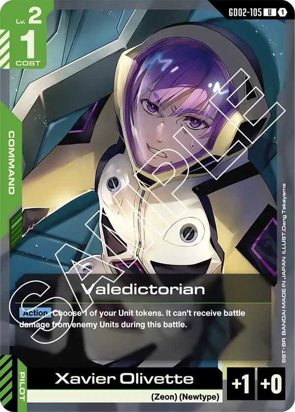 Valedictorian GD02-105 Gundam card
