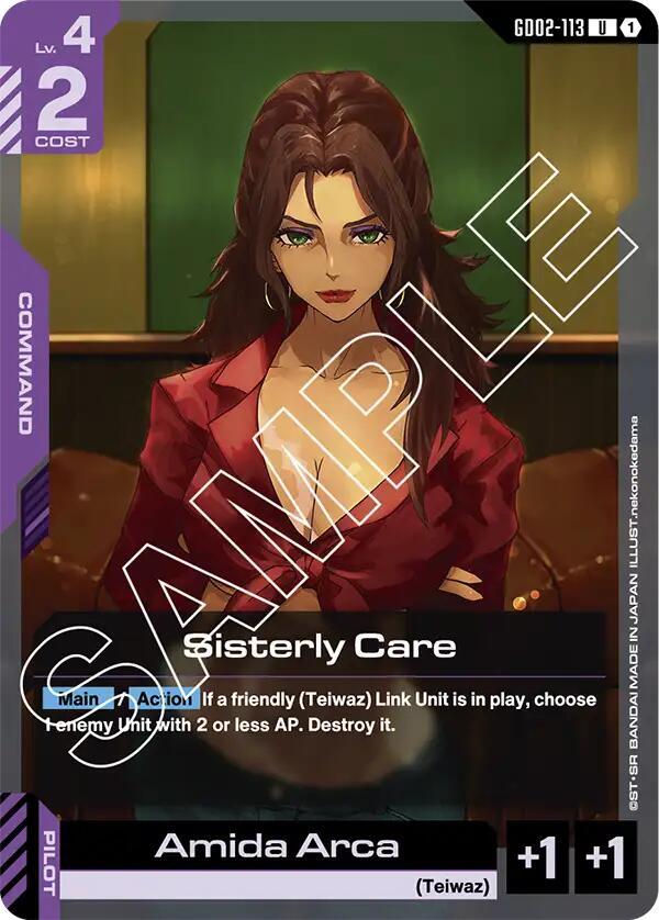 Sisterly Care GD02-113 Gundam card