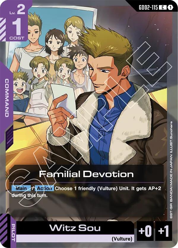 Familial Devotion GD02-115 Gundam card