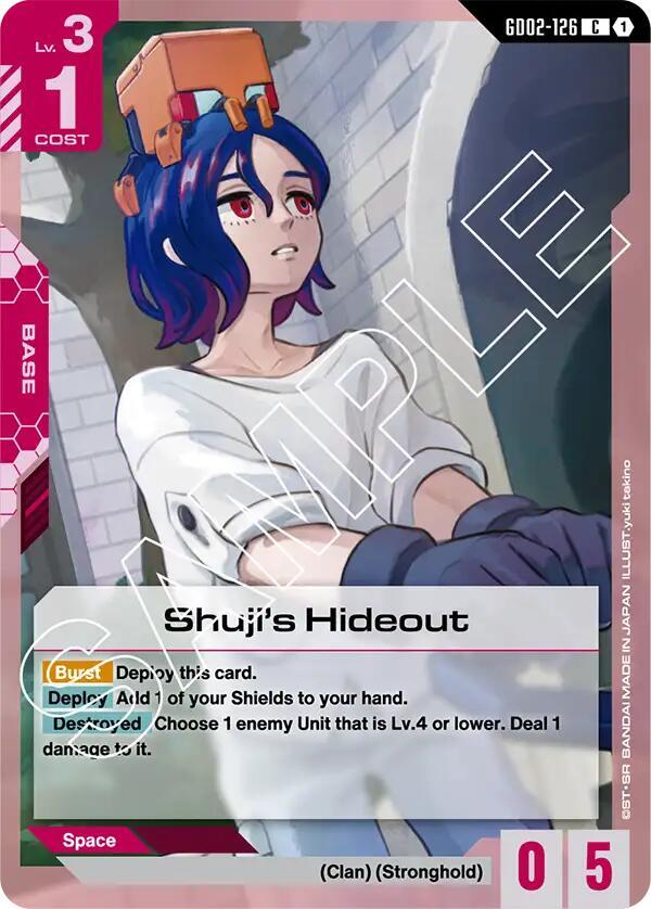 Shuji's Hideout GD02-126 Gundam card