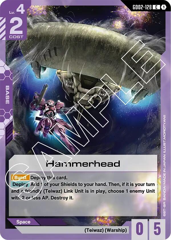 Hammerhead GD02-128 Gundam card