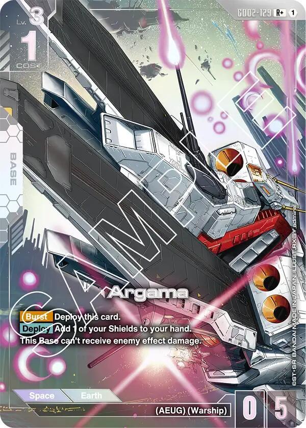 Argama GD02-129 R+ Gundam card