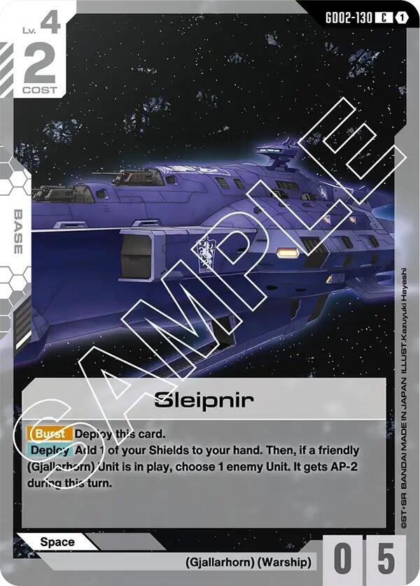 Sleipnir GD02-130 Gundam card