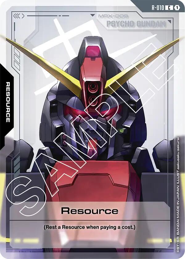 Resource R-010 Gundam card