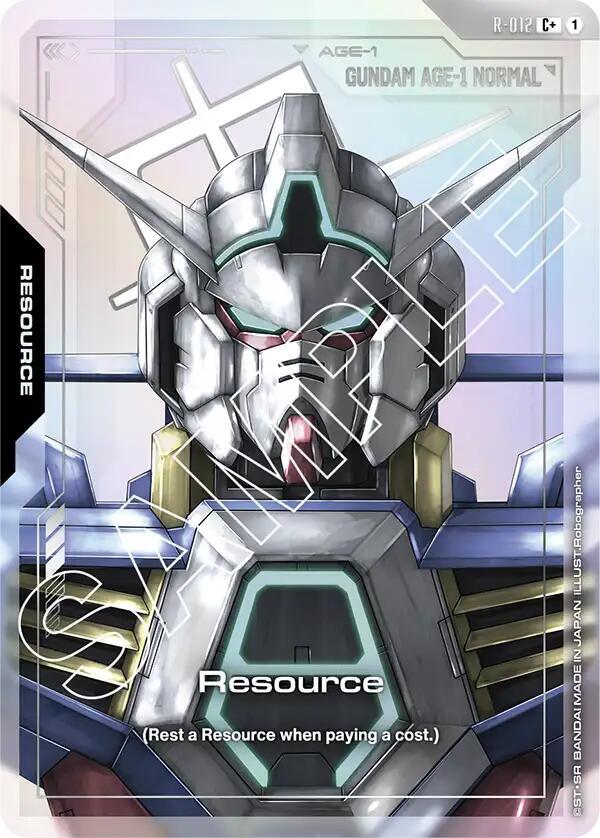 Resource R-012 C+ Gundam card