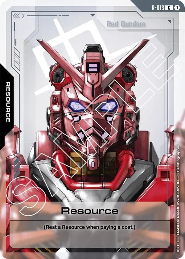 Resource R-013 Gundam card
