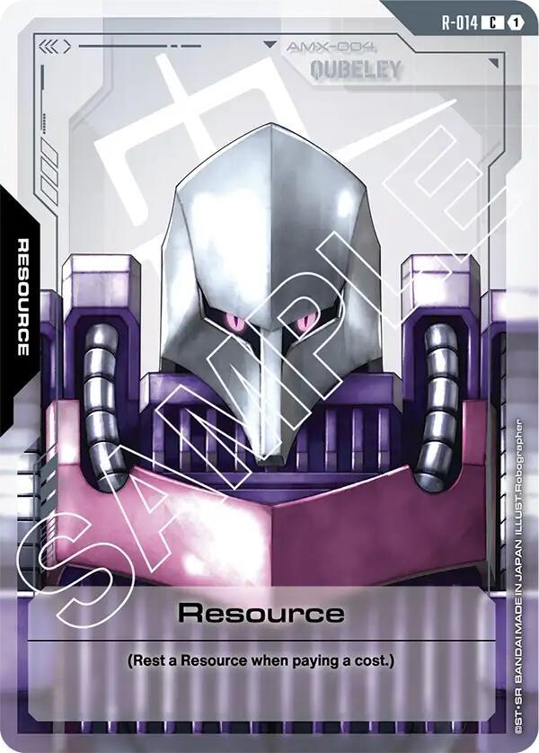 Resource R-014 Gundam card