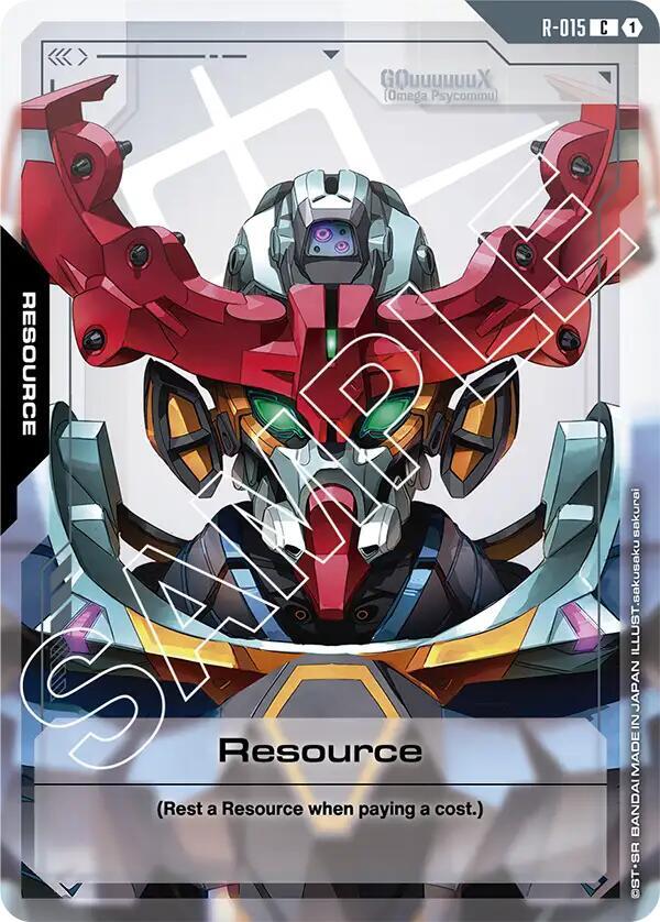 Resource R-015 Gundam card
