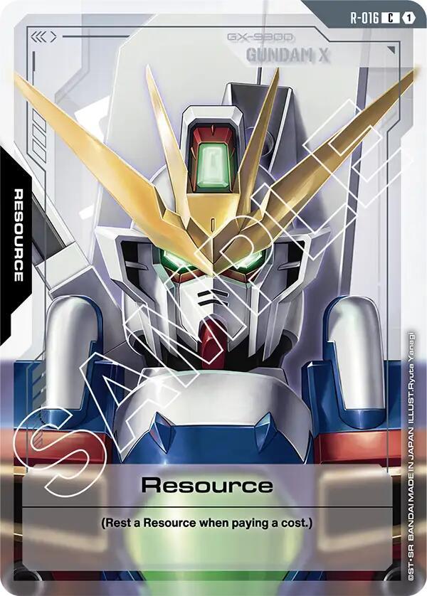 Resource R-016 Gundam card