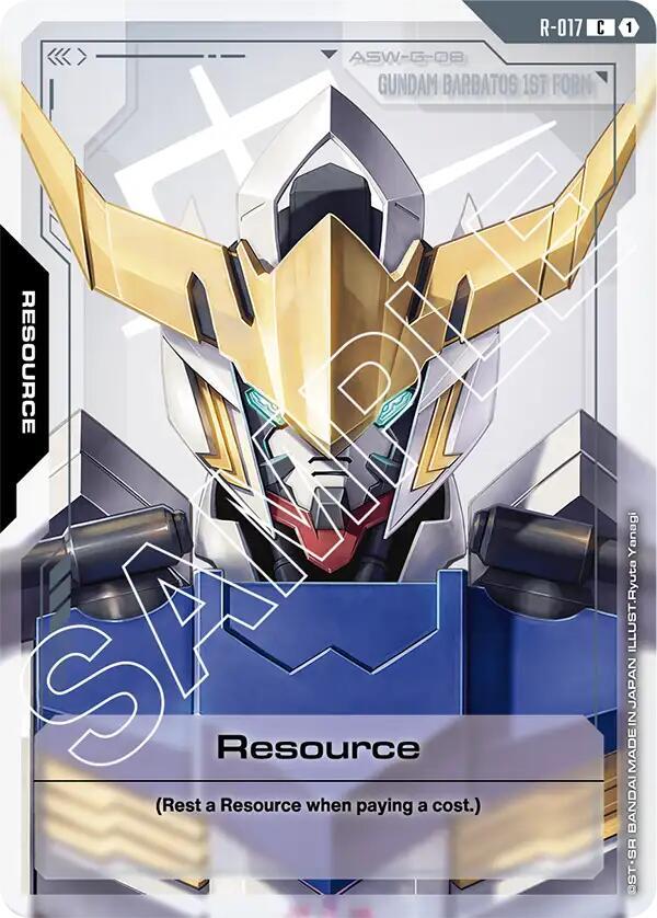 Resource R-017 Gundam card