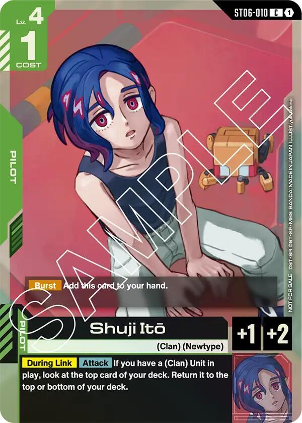 Shuji Ito ST06-010 C Gundam card