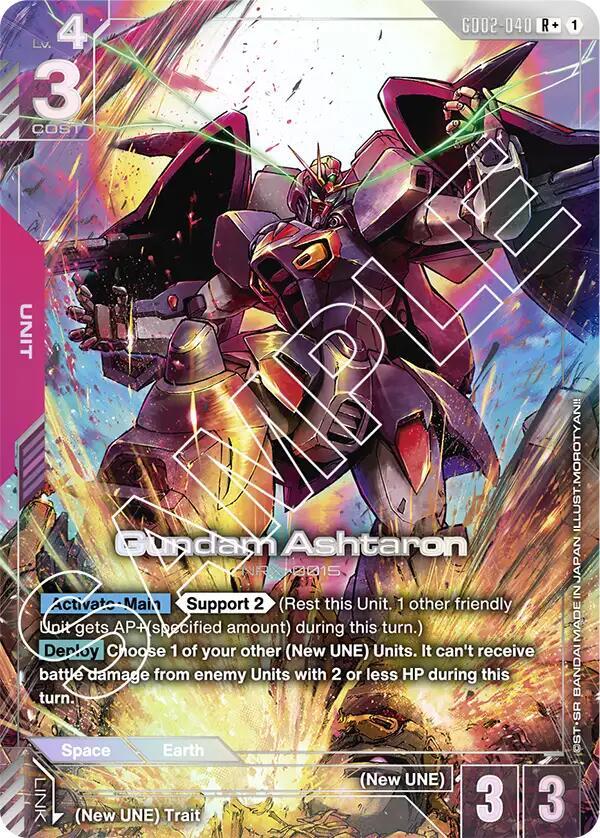 Gundam Ashtaron GD02-040 R+ Gundam card