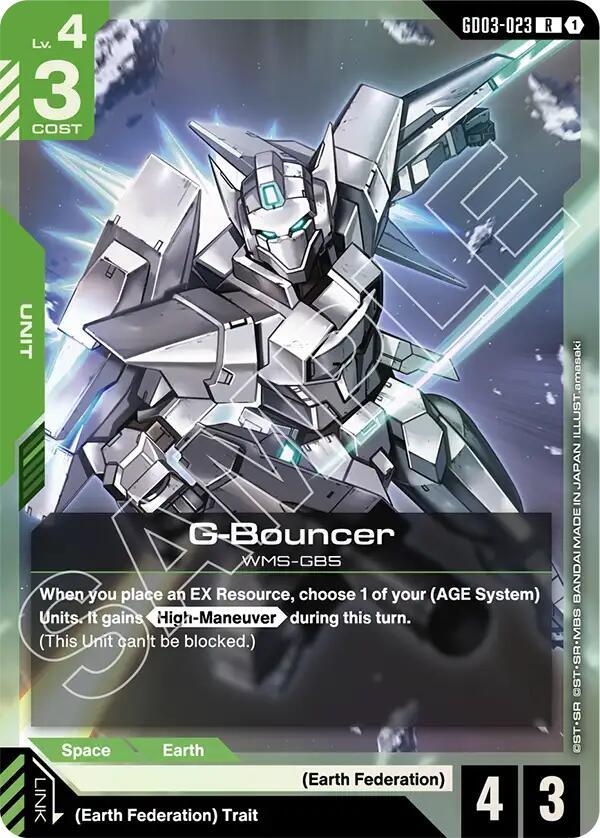 G-Bouncer GD03-023 Gundam card