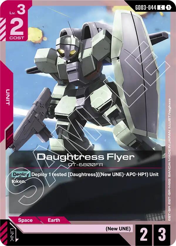 Daughtress Flyer GD03-044 Gundam card