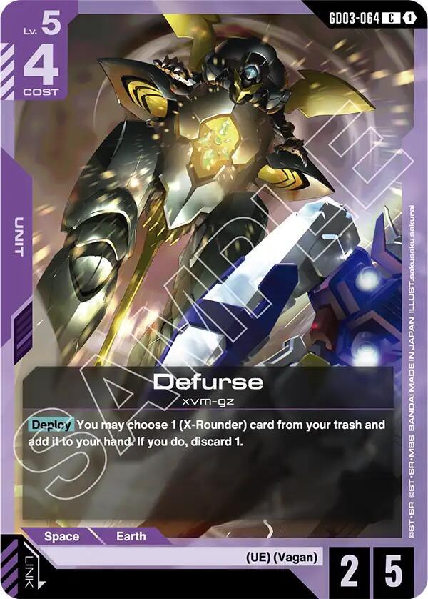 Defurse GD03-064 Gundam card