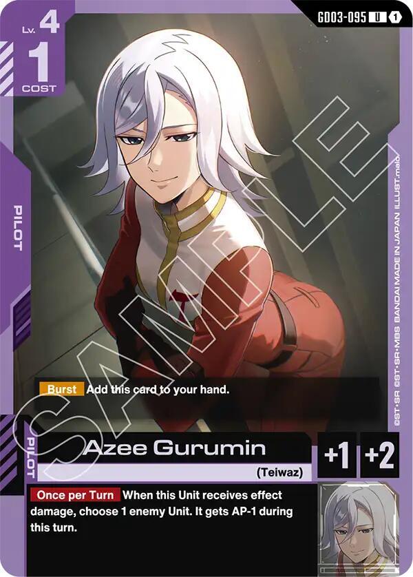 Azee Gurumin GD03-095 Gundam card