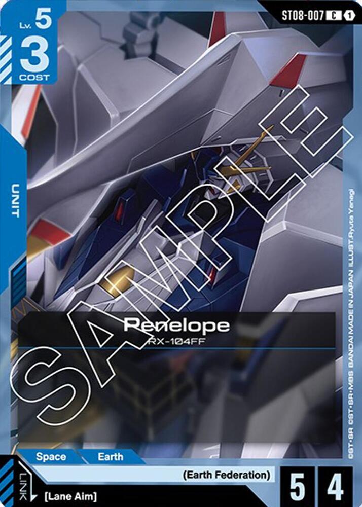 Penelope ST08-007 Gundam card