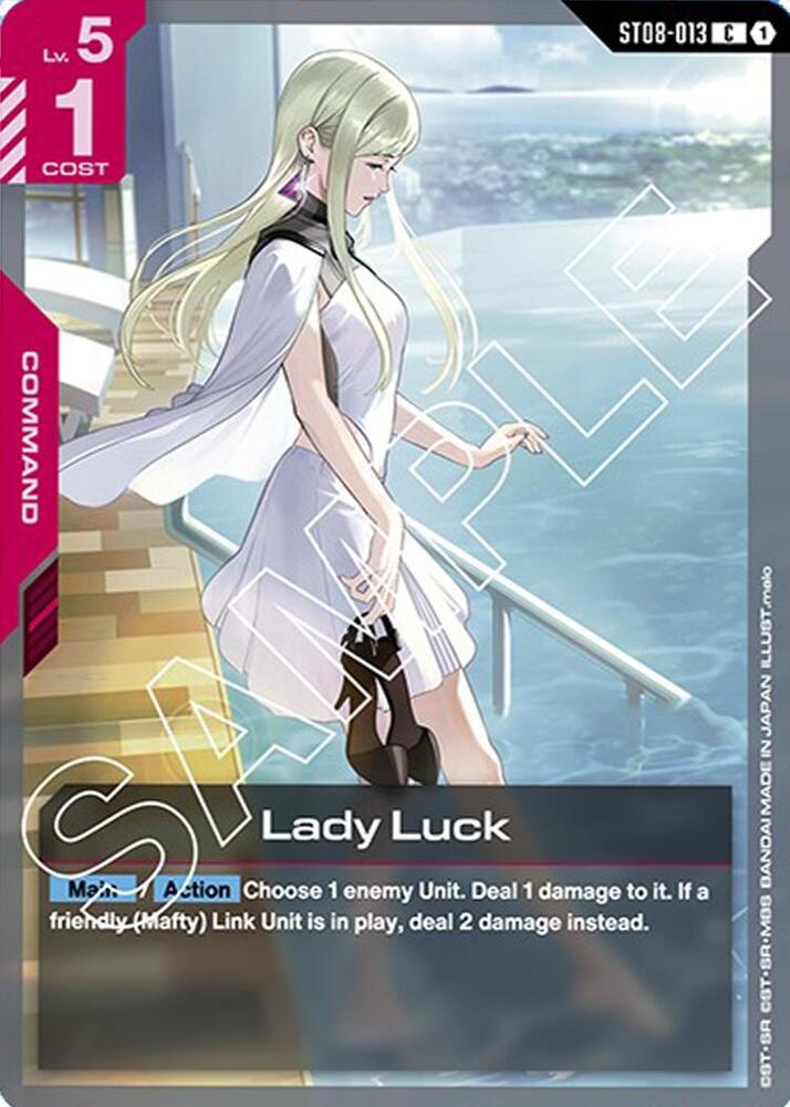 Lady Luck ST08-013 Gundam card
