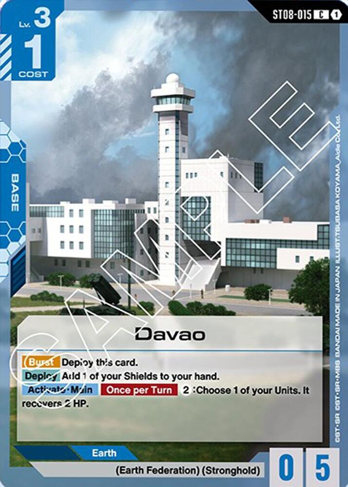 Davao ST08-015 Gundam card