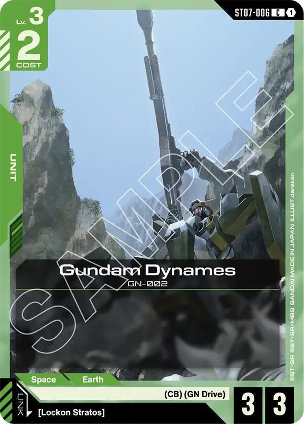 Gundam Dynames ST07-006 Gundam card
