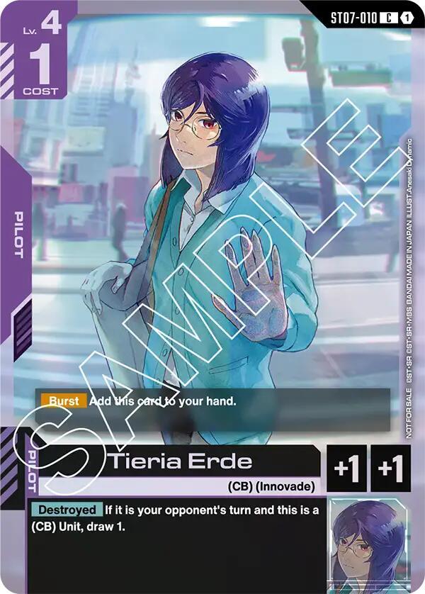 Tieria Erde ST07-010 C Gundam card