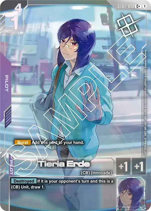 Tieria Erde ST07-010 C+ Gundam card