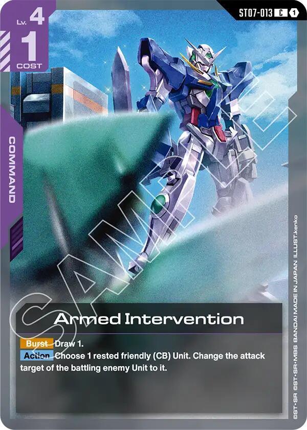 Armed Intervention ST07-013 Gundam card
