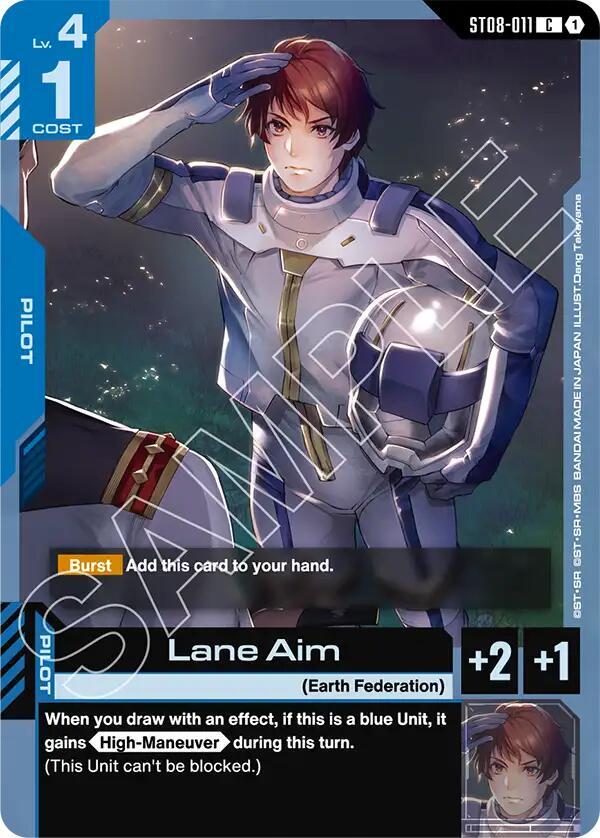 Lane Aim ST08-011 Gundam card