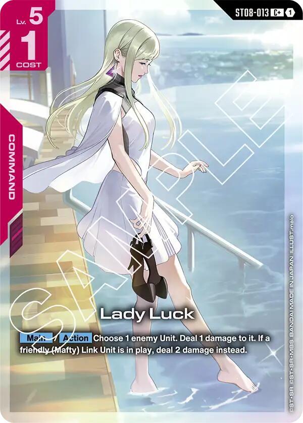 Lady Luck ST08-013 C+ Gundam card